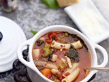 Italian Beef Macaroni Soup