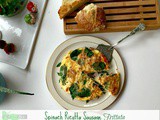 Italian Sausage Ricotta Spinach Frittata