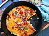 Keto Bacon Cheddar Dutch Baby, (Grain Free, Gluten Free, Paleo)