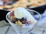 Keto Blackberry Cobbler with Whipped Cream