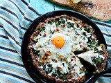 Keto Sausage Crusted Pizza with Broccoli Rabe