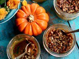 Low Carb Crustless Pumpkin Pie Cups, Pecan Streusel Topping