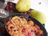 Pear Cranberry Cobbler and a Review of Cookbook, Making Dough