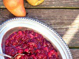 Pear Cranberry Sauce and Our Thanksgiving Dinner