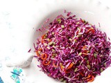 Red Cabbage Salad Recipe with Shallot Vinaigrette