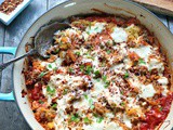 Three Cheese Spaghetti Squash Lasagna Caserole, Keto Friendly