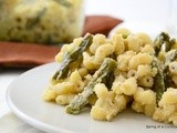 Creamy Mushroom Macaroni with Roasted Green Beans