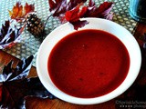 Grilled tomato and Beetroot Soup