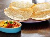 Vellayappam \ Fermented rice crepe