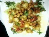 Baby potato n chick peas salad
