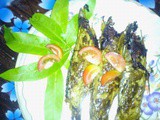 Grilled Mackerel in mango leaves (ayela mangayila pollichathu)