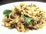 Kuunthal thoran(squid stir fry with tempered coconut)