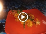 Prawns pakoda (prawns in Chickpeas batter)