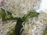 Semiya ada (vemicelly wrapped in banana leaf and steamed)