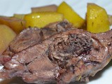 Agnello con le patate al vino rosso