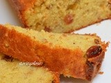 Plumcake banana, uvetta e nocciole