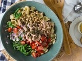 Chickpea, Tuna & Caper Orecchiette Pasta Salad