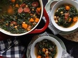 Sweet Potato, Chickpea & Chorizo Soup with Greens