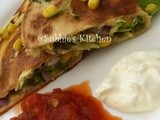 Sweetcorn and Zucchini Quesadillas