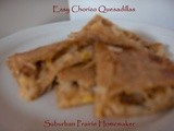 Easy Gluten Free Chorizo Quesadillas Recipe