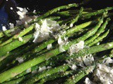 Roasted Asparagus with Garlic and Fresh Parmesan