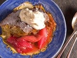 Rhubarb and Ginger Sponge Pudding