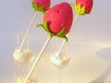 Φραουλίτσες Cake pops