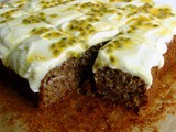 Banana and Passionfruit Cake with Coconut Cream Cheese Frosting