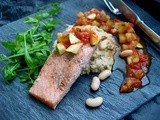 Grilled Salmon with Fennel and Cannellini Mash