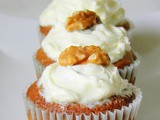 Moist Walnut Cupcakes