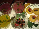 Black Grapes and Fruits Pani Puri Recipe in Marathi