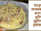 Bread Custard Pudding For Summer Season Recipe In Marathi