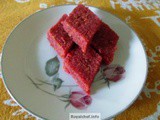 Coconut Beetroot Barfi Recipe in Marathi