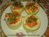 Cucumber Cups Salad Recipe in Marathi