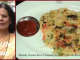 Healthy Instant Rava Uttapam For Kids Tiffin Or Breakfast