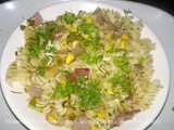 Homemade Sweet Corn Cheese Pasta Recipe in Marathi