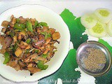 Jhatpat Mushroom Shimla Mirch Salad Recipe in Marathi