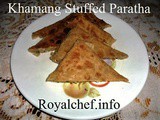 Khamang Stuffed Paratha Recipe in Marathi