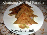 Khamang Stuffed Paratha Recipe in Marathi