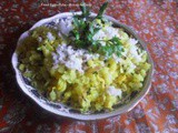 Maharashtrian Fried Eggs Kande Pohe