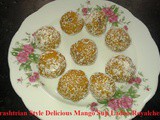 Maharashtrian Style Delicious Mango Suji Ladoo