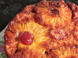 Pineapple Eggless Upside Down Cake For Kids Recipe In Marathi