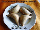 Recipe for Dry Coconut Karanji for Diwali