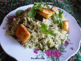 Recipe for Tasty Paneer Pudina Pulao