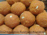 Recipe for Traditional Maharashtrian Boondi Ladoo in Marathi