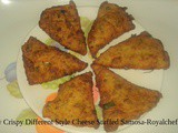 Tasty Crispy Different Style Cheese Stuffed Samosa