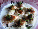 Tasty Dahi Vadas with Tamarind Chutney
