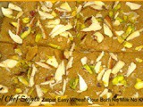 Zatpat Easy Wheat Flour Burfi No Milk No Khoya Recipe  In Marathi