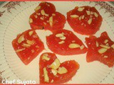 Zatpat Watermelon Burfi Recipe in Marathi