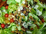 Mixed Salad with Blue Cheese and Nuts